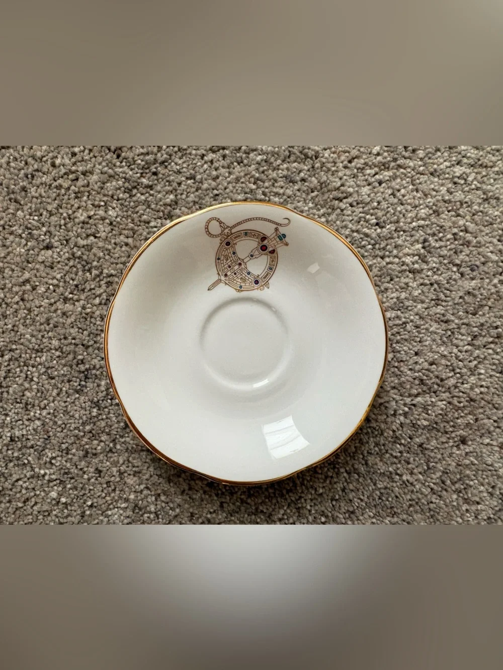Vintage Royal Tara Fine Bone China Saucer - Tara Brooch - Made In Ireland 5.75